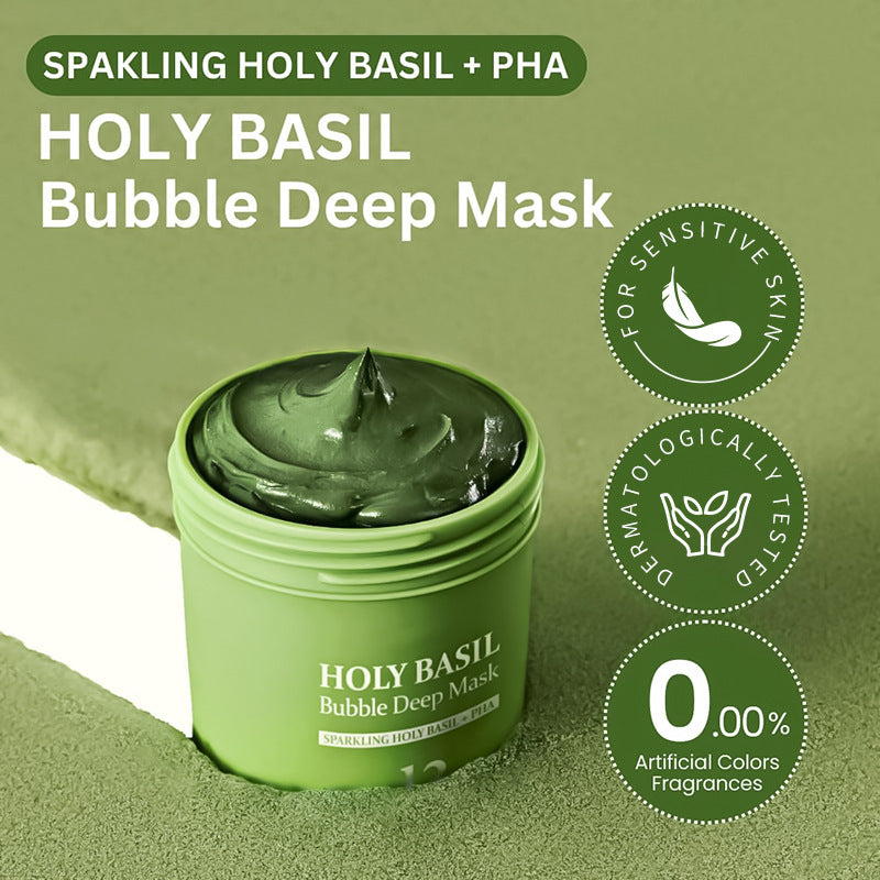 Holy Basil Sparkling Bubble Clay Mask