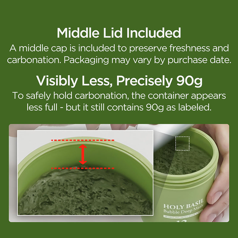 Holy Basil Sparkling Bubble Clay Mask